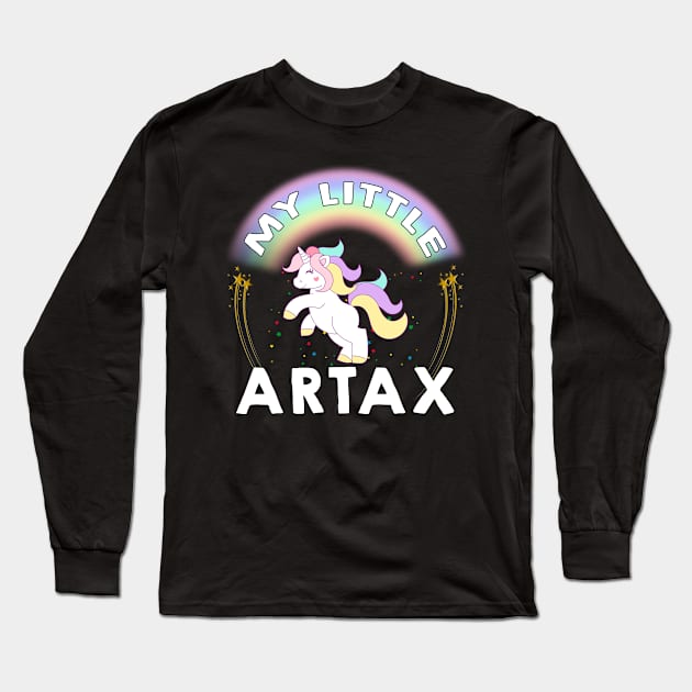 My Little Artax - My Little Pony The Movie With Cute Unicorn And Beautiful Rainbow Long Sleeve T-Shirt by Pharaoh Shop